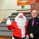 Santa with Andrew Hayward, MD at Russell Roof Tiles 