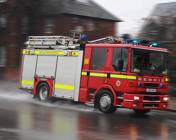 Fire crews from Staveley were deployed to the scene of the blaze. .