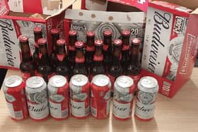 Officers have seized several bottles and cans after reports of underage drinking.