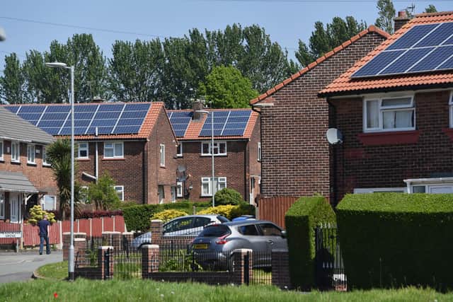 Eligible homeowners in Chesterfield are to be invited to apply for fully funded energy efficient improvements such as external wall insulation or solar panels. (Photo by Anthony Devlin/Getty Images)