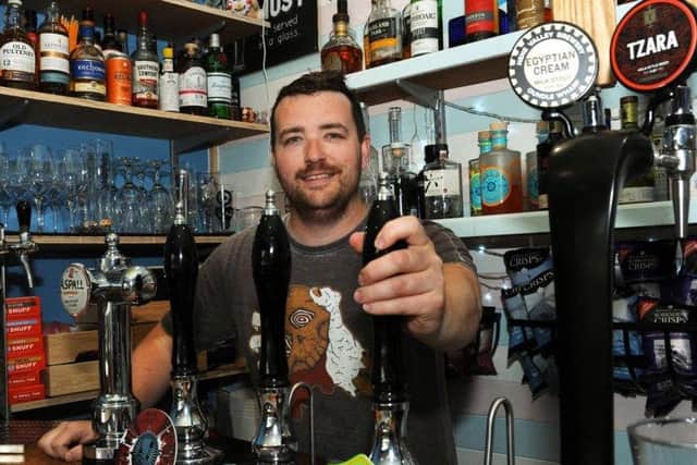 Ben Stephenson of Brimming with Beer in Chesterfield, is selling takeaway drinks during lockdown.