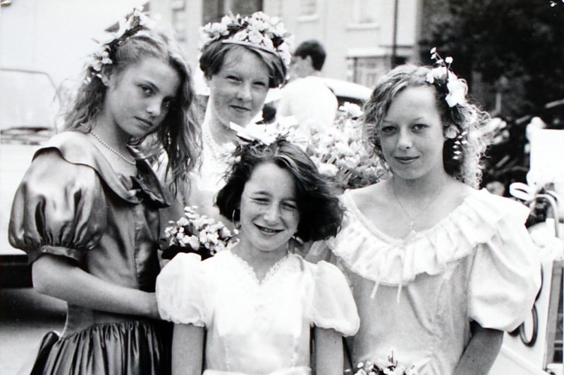 Carnival queen's at the Horsley Woodhouse Carnival in1991.