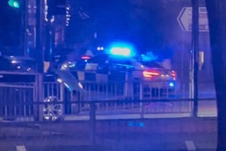 Police car involved in crash in Chesterfield town centre