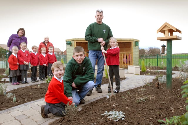 Pupils of the school were pictured in the new sensory garden in 2009. Who can tell us more?