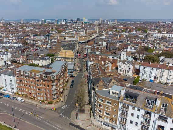 Palmerston Road. Aerial shots of Southsea taken by Solent Sky Services and Oliver Collins on April 17.