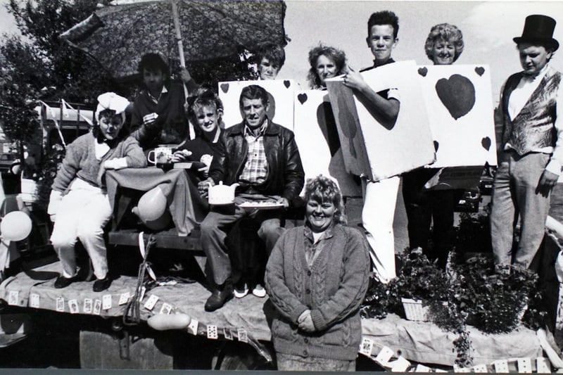 Fancy dress time at the Riddings Carnival in 1989