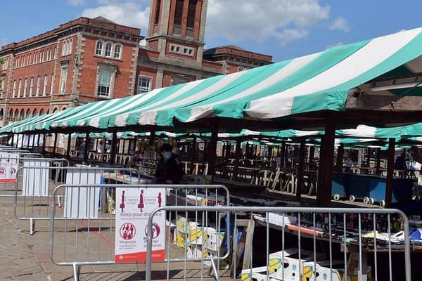 Chesterfield market is back open after months of lockdown.