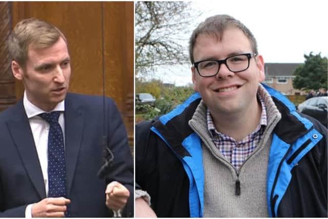 MP for NE Derbyshire Lee Rowley and MP for Bolsover Mark Fletcher.