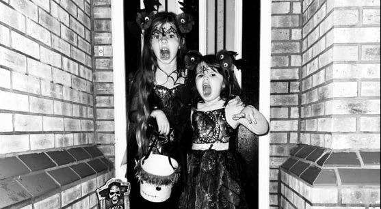 Black and white photo captures the spooky vibe of Halloween in this photo submitted by Alice Allen.