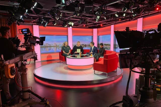 Chesterfield lorry driver John Rastrick appears on BBC Breakfast after saving a woman's life in an M1 crash.