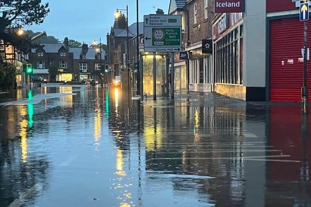 Parts of Matlock were hit by flash floods following after a heavy thunderstorm overwhelmed drainage infrastructure on Saturday, July 8. (Photo: Steven Greenhough)