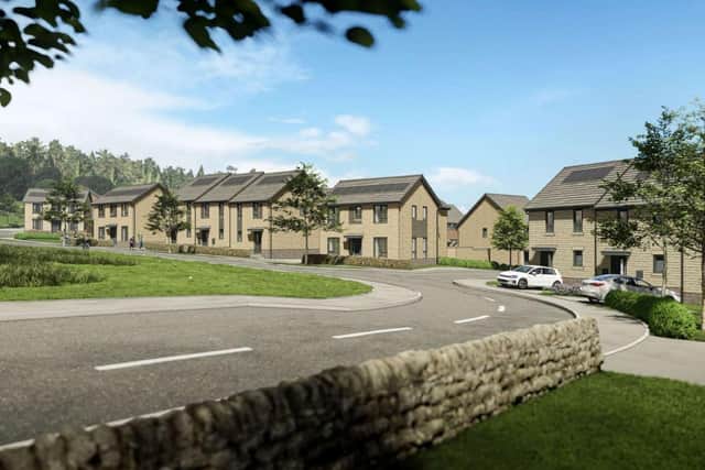 What the 75-home housing development in Chesterfield Road, Matlock, could look like. Image from Honey and Nineteen47.