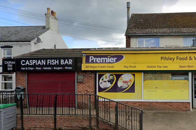 Caspian Fish Bar in Pilsley, near Chesterfield, holds a zero-star hygiene rating following an inspection in November 2023.