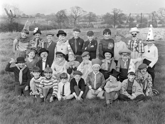 Swanwick cubs dressed as clowns, May 1970.