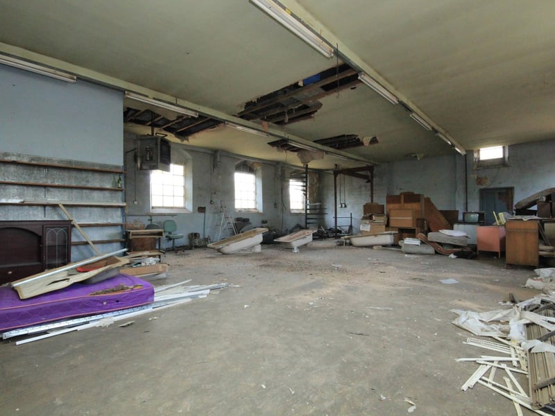Inside the former chapel, which is up for sale for £110,000