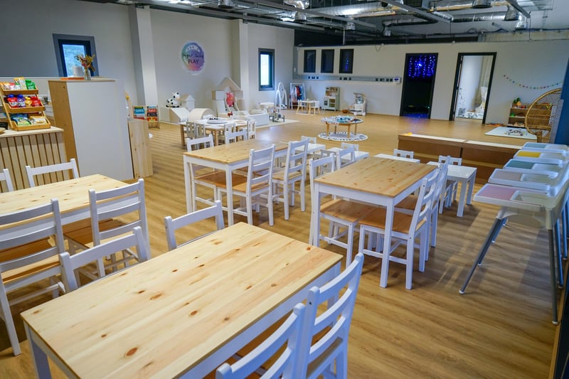 The play centre will also host a cafe with serving premium coffees and teas, healthy snacks, freshly baked goods and baby snacks, including dairy free options.