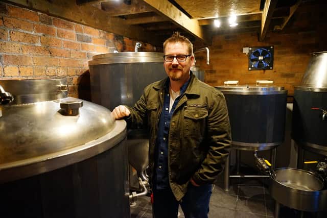 Josh Clarke has a 400-litre kit for his brewing business.