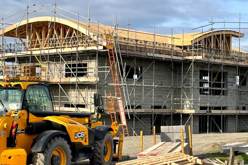 The new harbour office building on Amble quayside is nearing completion. This will provide four new lettable units and a community room with fantastic views of the River Coquet and harbour and also free up an historic building to let.