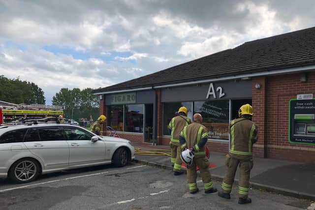 A fire broke out at hairdressing salon Arkadia Too in Wingerworth yesterday afternoon due to an electrical fault.