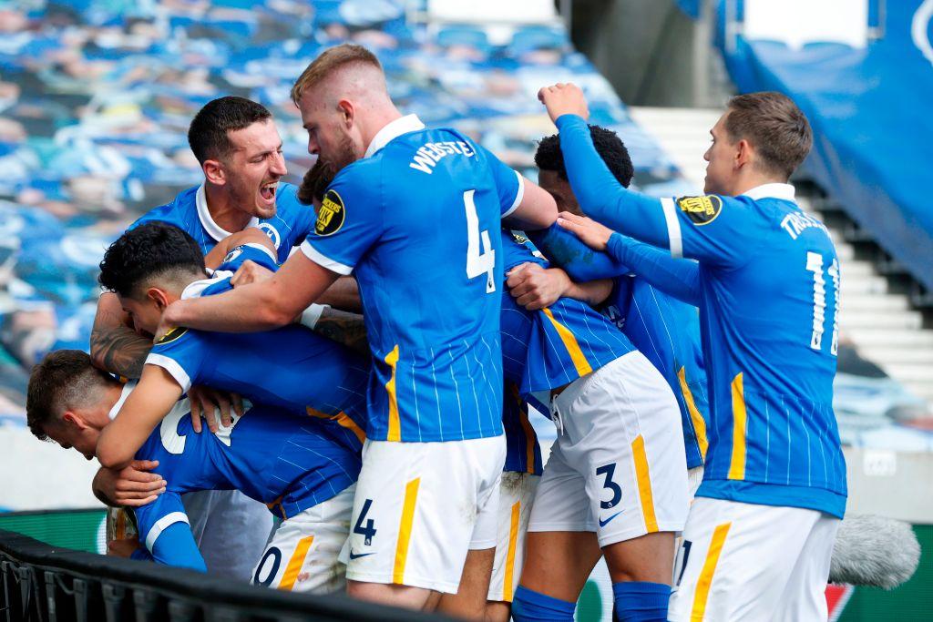 The market value of Brighton's squad - according to Transfermarkt. (Photo by JOHN SIBLEY/POOL/AFP via Getty Images)