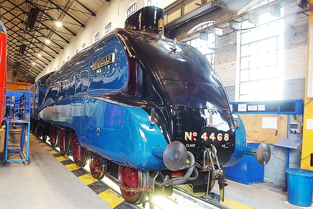 World Record holder A4 Pacific Mallard at Wabtec Works, Doncaster
