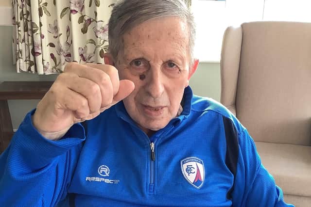 Alan Thompson was delighted to receive a personal message from Chesterfield FC captain Will Evans.