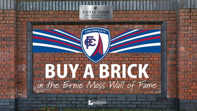 A new wall of fame at the Technique Stadium will honour Chesterfield’s record goalscorer Ernie Moss.