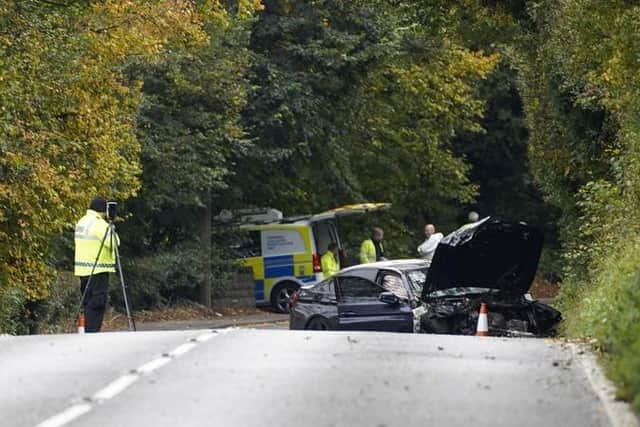 Station Road between Renishaw and Eckington will 'remain closed for some time' according to police, after two cars crashed on the road this morning.