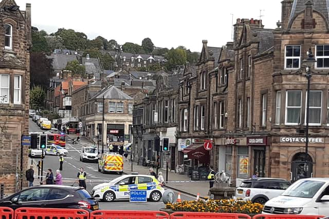Bank Road in Matlock is currently cordoned off with police, paramedics and fire service at the scene.