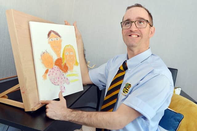 Tom Wilson has been creating artwork in lockdown to raise money for a new rugby kit.