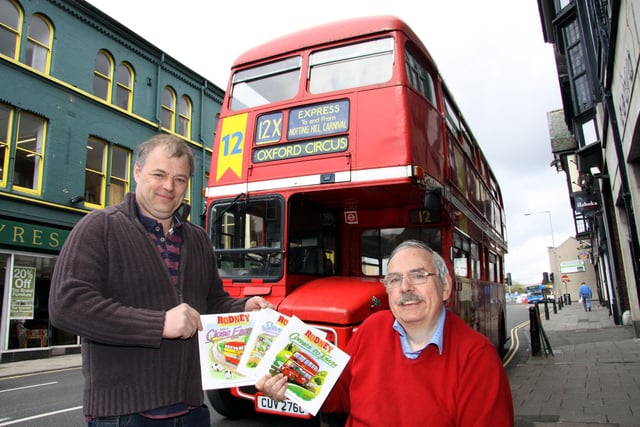 Chesterfield based David Colin brought his iconic London Routemaster to the launch of the latest Rodney book, written by George Waston, in 2013.