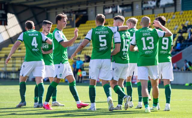 A look back at the weekend's action from the Scottish Premiership with Hibs top. Picture: SNS