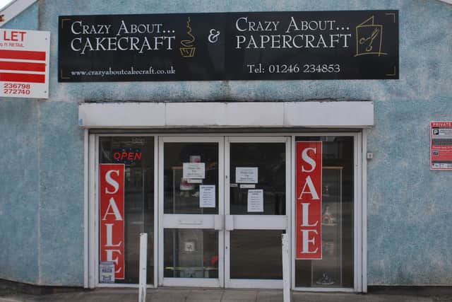 Crazy About Cakecraft, on New Beetwell Street, Chesterfield town centre, is closing on July 20.