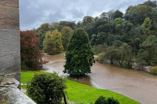 Ilam Park was flooded last week. 
Image: National Trust