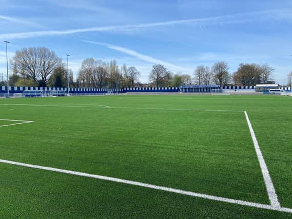 Work has been going on inside and out at Staveley MW in recent months, including the acquisition of a new 3G pitch. Photo/Staveley MW FC.