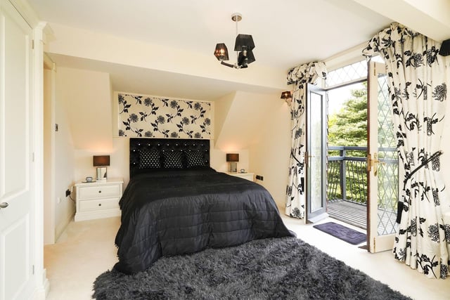 This bedroom is stunning. A grand door to the balcony offers lots of natural light and the en-suite on the other side of the room also screams class. It's yours for £1,750,000.