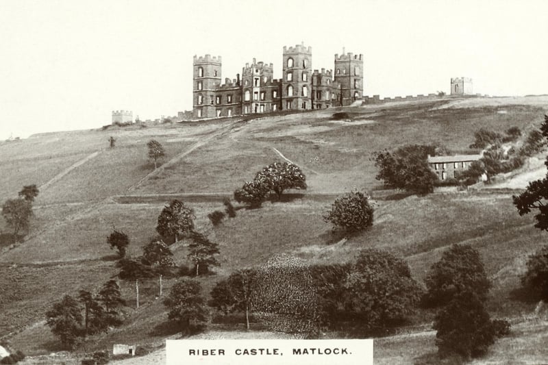 Riber Castle, c1900. The castle was built on a hilltop near Matlock in 1862. It was designed and built by the Derbyshire industrialist and philanthropist John Smedley as his residence.  (Photo by NEMPR Picture the Past/Heritage Images/Getty Images)