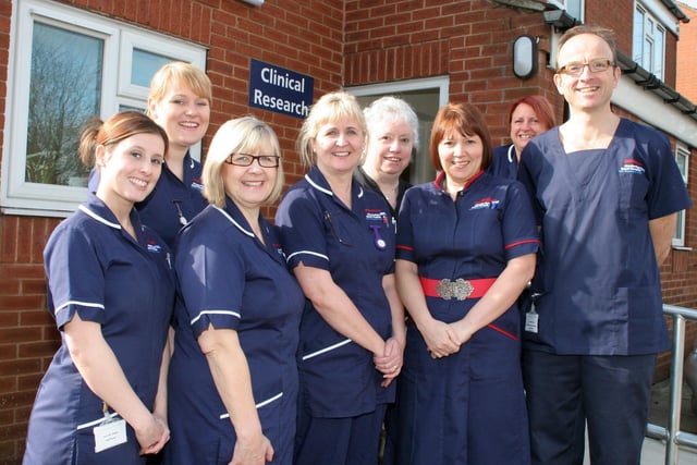 The team at the new Clinical Research Centre at Chesterfield Royal Hospital.