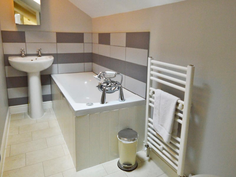 The first-floor bathroom.