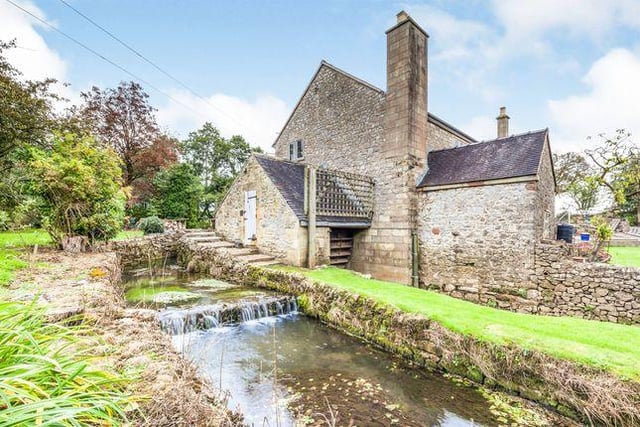 This four bedroom former mill has an annex for family and is marketed by Bagshaws Residential, 01335 368000.