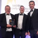 Bolsterstone's Peter and Tom Swallow accepting the Property Deal of the Year Award