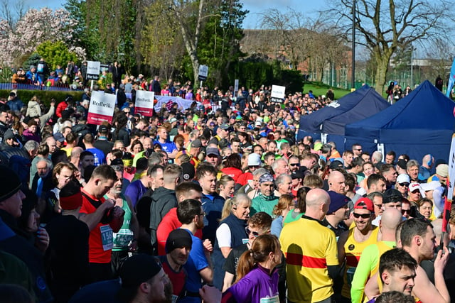 The event saw hundreds of runners take to the streets