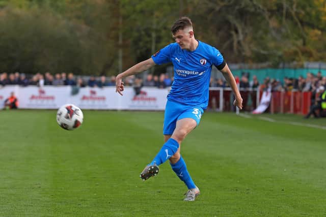 Bailey Clements made his Chesterfield debut on Saturday. Picture: Tina Jenner.