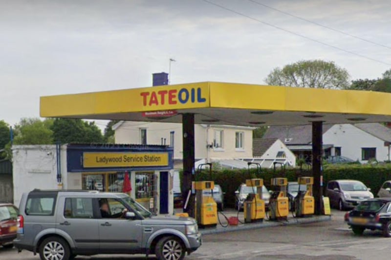 Ladywood Filling Station at Baslow Road, Holymoorside in Chesterfield, which offers hot food, was given a one-star hygiene rating in February 2023.