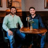 Rob Hatterely (right) and Stephen Atkinson (left) have unveiled plans to transform the historic Royal Bank of Scotland building, in the heart of Bakewell, into a premium dining experience.