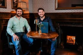 Rob Hatterely (right) and Stephen Atkinson (left) have unveiled plans to transform the historic Royal Bank of Scotland building, in the heart of Bakewell, into a premium dining experience.