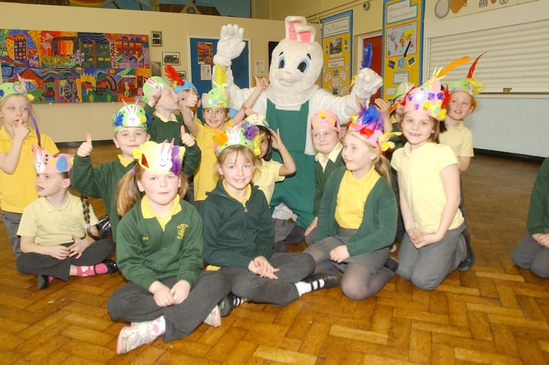 Asda's Easter Bunny paid a visit to St Joseph's RC Primary School in 2008.