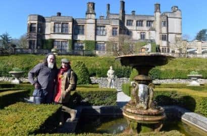 Jim and Emma Harrison, owners of Thornbridge Hall at Great Longstone, near Bakewell.