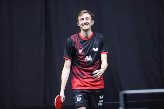 Liam Pitchford is looking to clinch Olympic qualification. Pic by World Table Tennis.