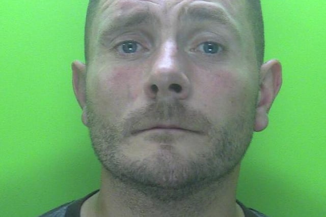 John Kavanagh, 32, of no fixed abode, admitted charges of burglary, possession of a class B drug and assaulting a police officer. 
He was sentenced to a total of 11 months in prison and ordered to pay a victim surcharge of £156.